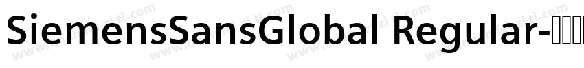 SiemensSansGlobal Regular字体转换